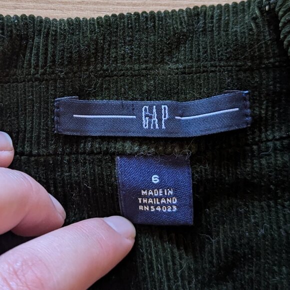 Gap Green Velvet Corduroy Blazer Sport Coat, 6 - Picture 3 of 6